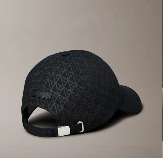 CALVIN KLEIN COTTON TWILL ADJUSTABLE EMBLEM LOGO CAP