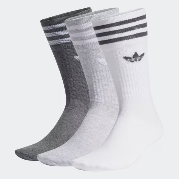 ADIDAS SIOLID CREW SOCKS (3 PAIRS)
