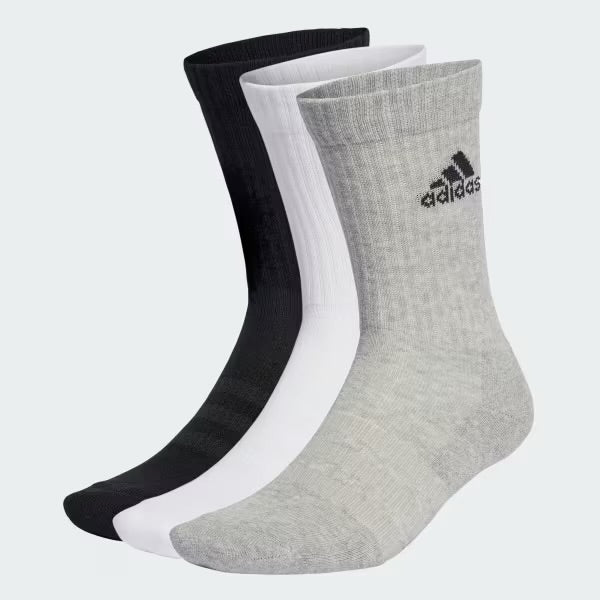ADIDAS CUSHIONED CREW SOCKS (3 PAIRS)