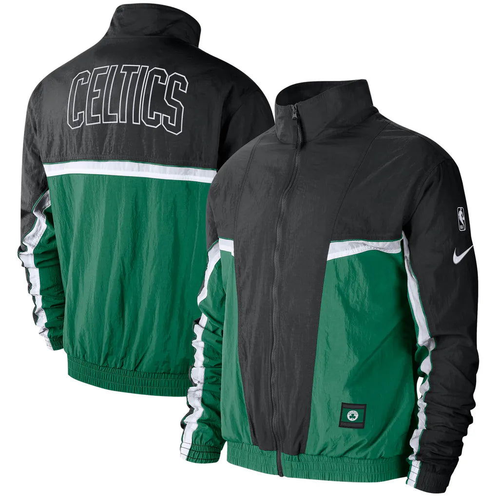 Nike Black/Green Boston Celtics Full-Zip Jacket