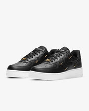 NIKE AIR-FORCE 1 LOW BLACK METALLIC SWOOSH