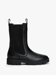 TOMMY HILFIGER LEATHER CLEAT CHELSEA BOOTS W