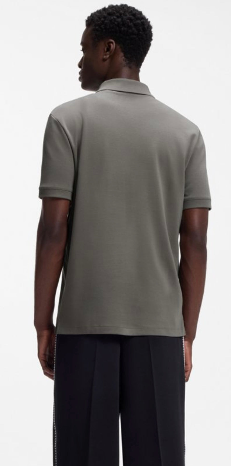 HUGO BOSS COTTON PIQUÉ POLO SHIRT WITH CONTRAST LOGO