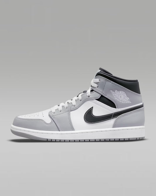 NIKE JORDAN 1 MID LIGHT SMOKE GREY