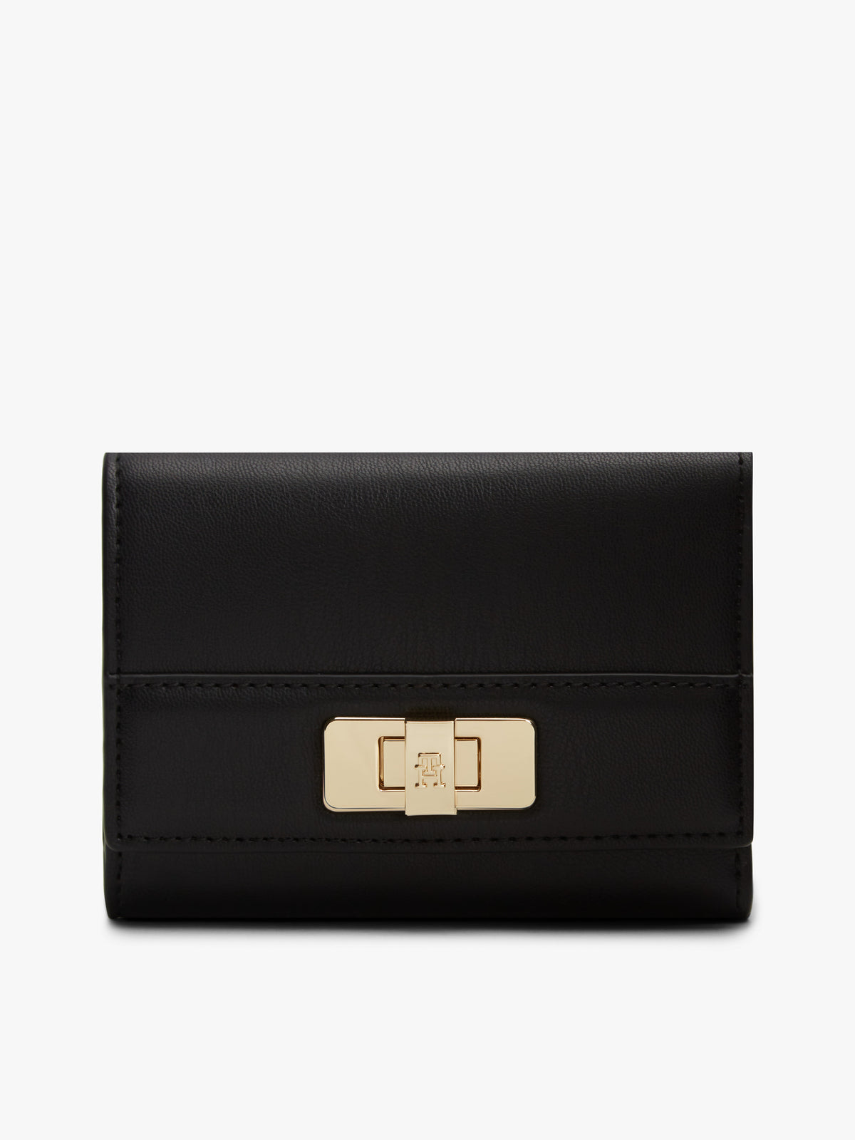 Tommy Hilfiger Modern TH Monogram Turn Lock Trifold Wallet