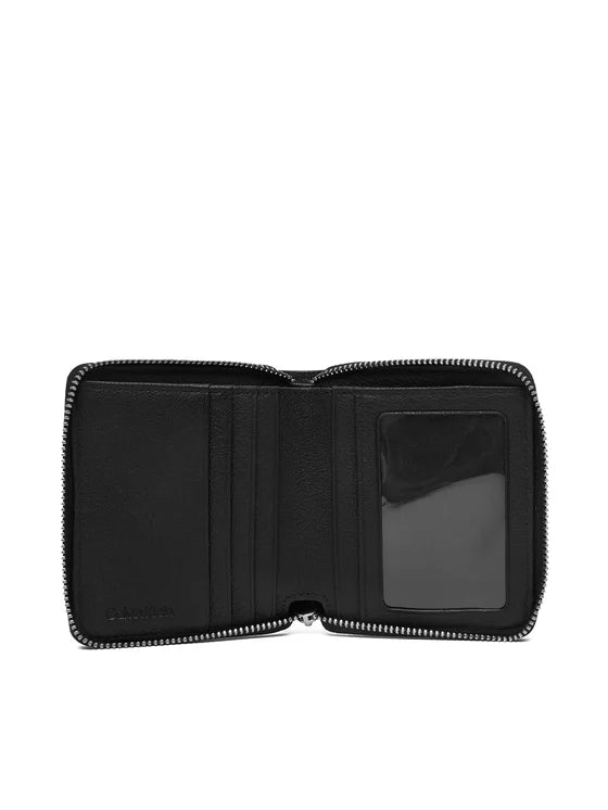 Calvin Klein Allover Monogram Logo Zip Bifold Wallet
