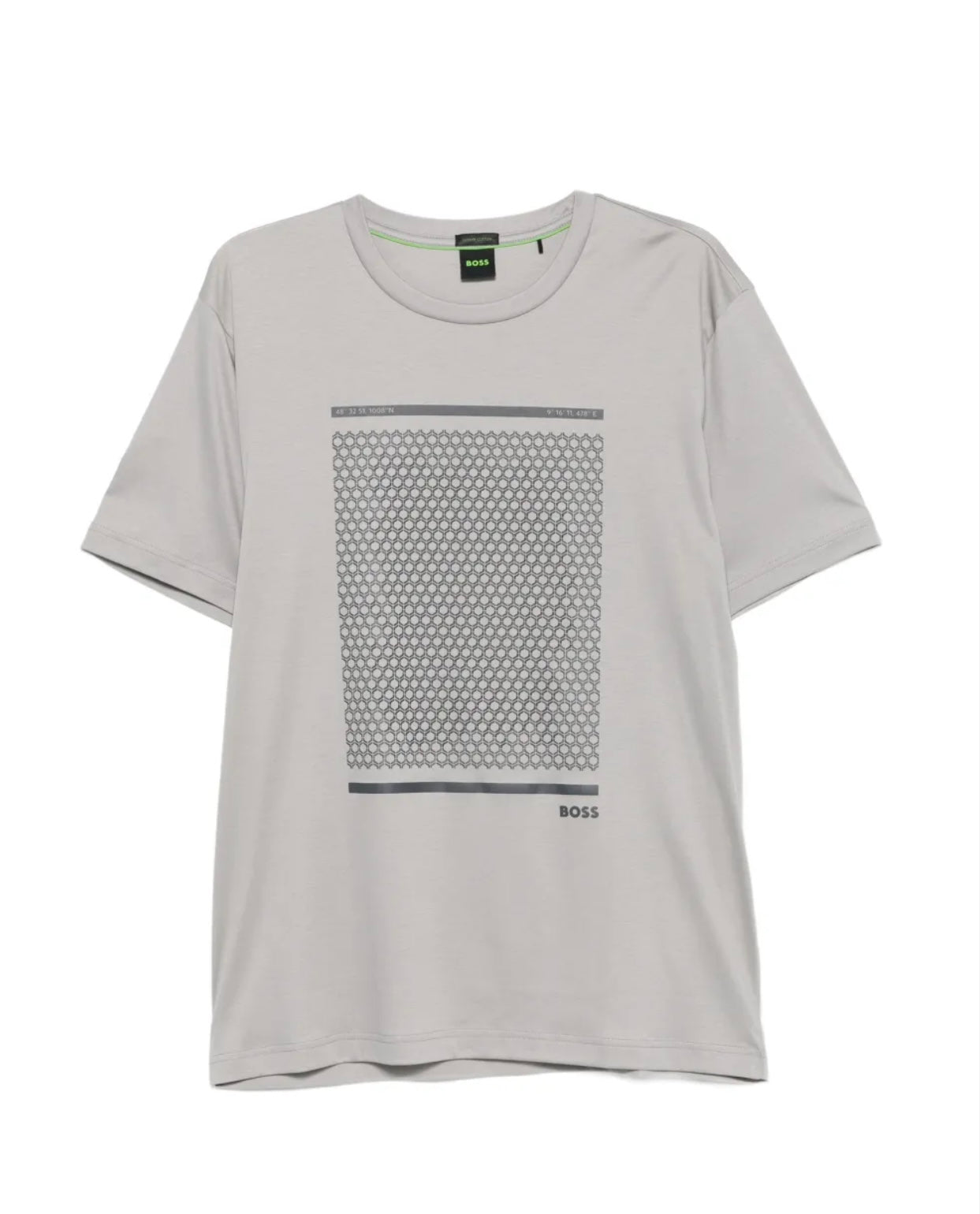 BOSS GEOMETRIC-PRINT T-SHIRT