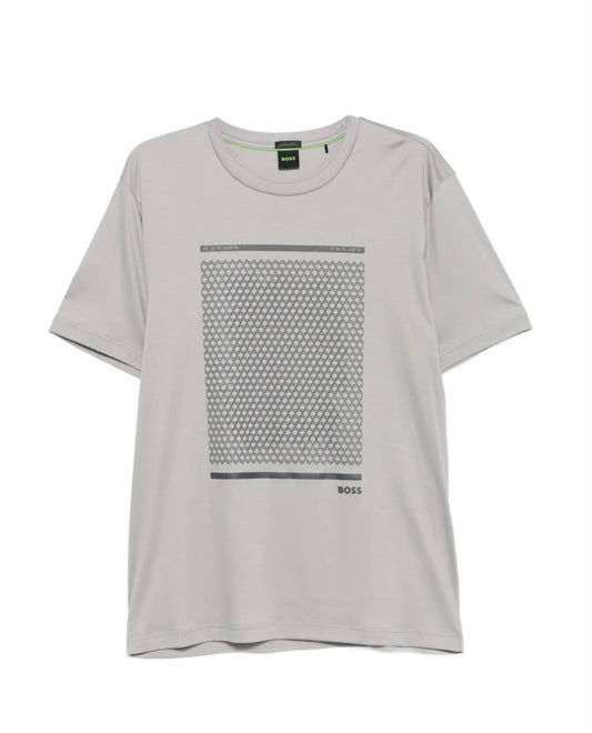 BOSS GEOMETRIC-PRINT T-SHIRT