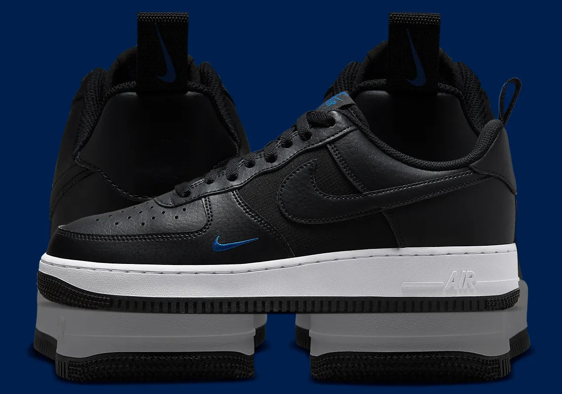 NIKE AIRFORCE 1 LOW ‘BLACK COURT BLUE’