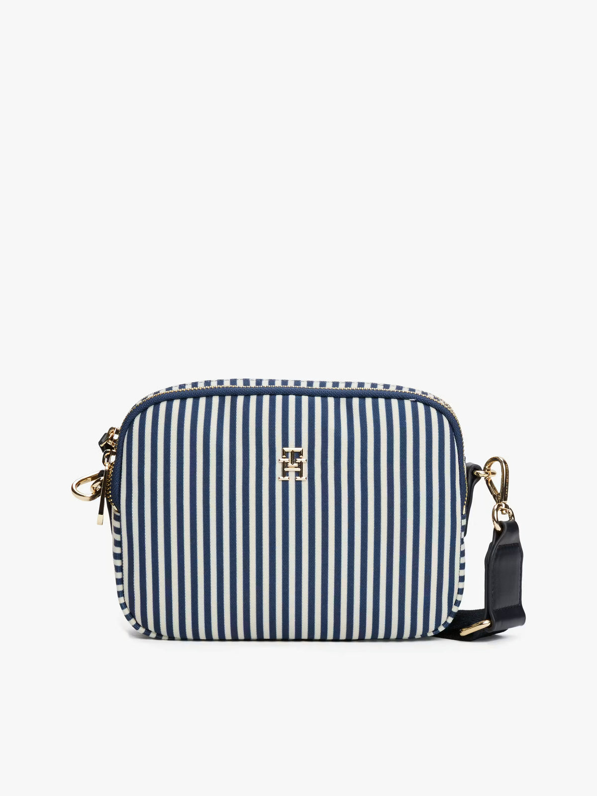 TOMMY HILFIGER STRIPE CROSSBODY CAMERA BAG