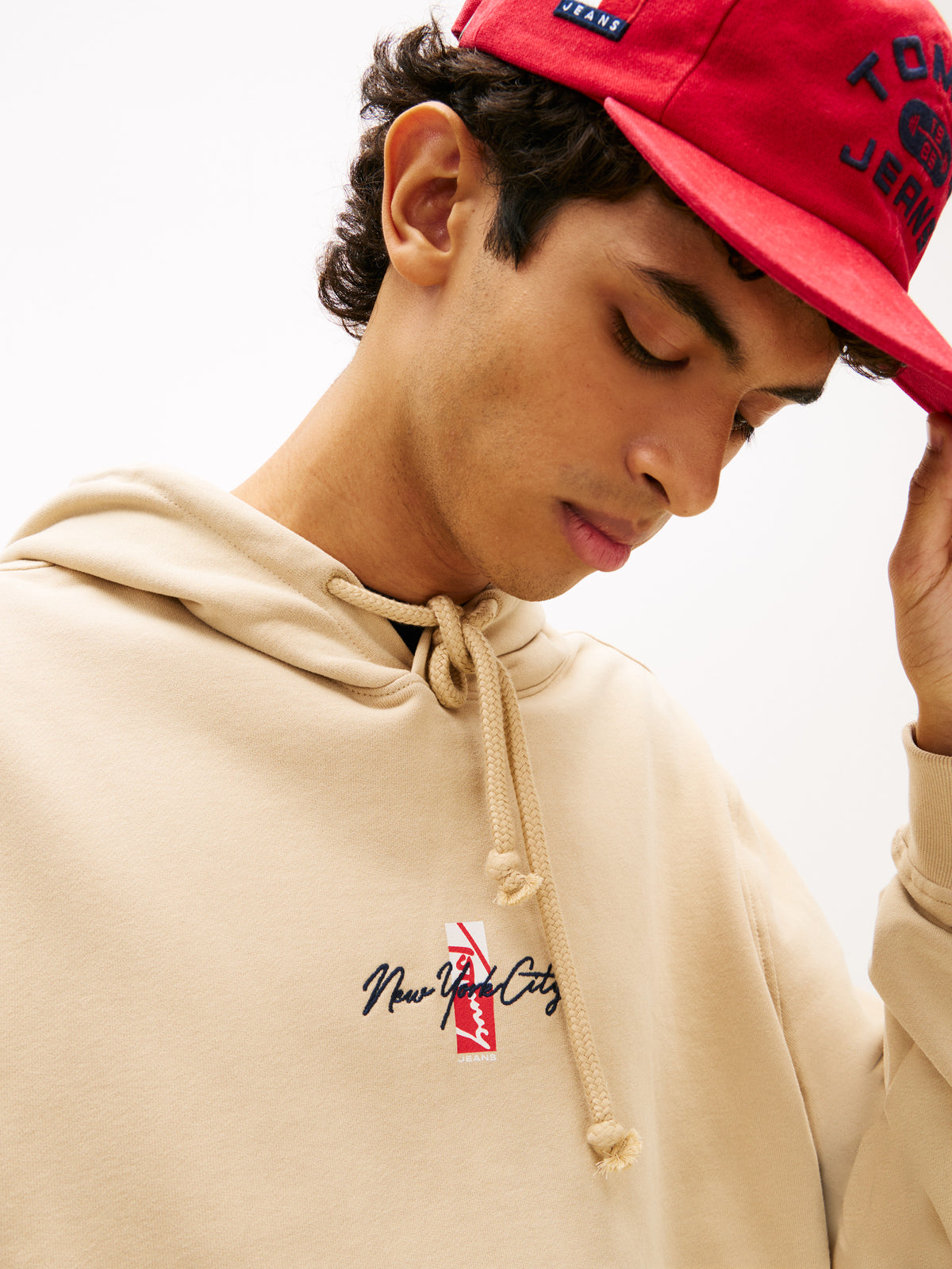 Tommy Jeans Signature Back Logo Terry Drawstring Hoody