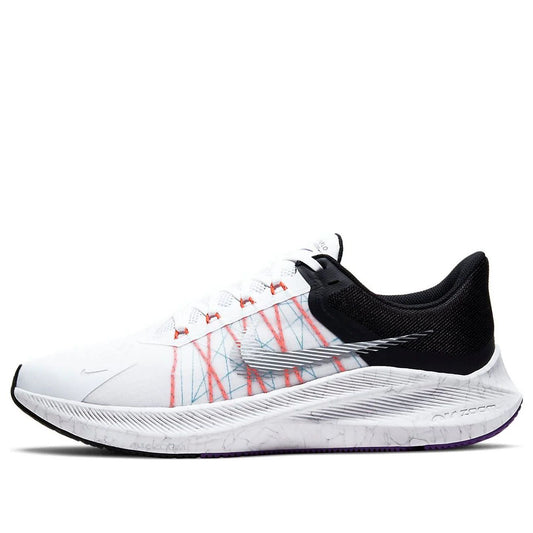 NIKE WINFLO 8 WHITE FLASH CRIMSON