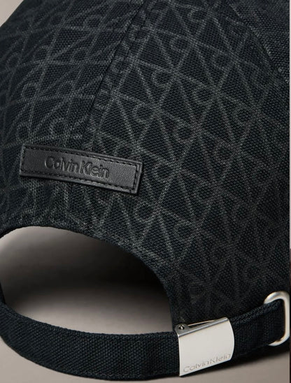 CALVIN KLEIN COTTON TWILL ADJUSTABLE EMBLEM LOGO CAP