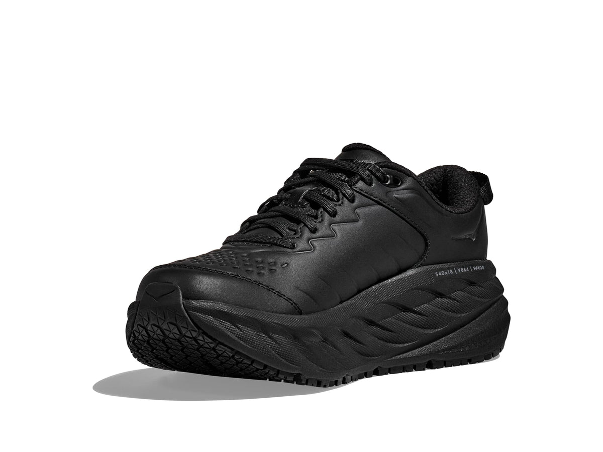 HOKA BONDI SR CUSHIONED LEATHER SLIP RESISTANT