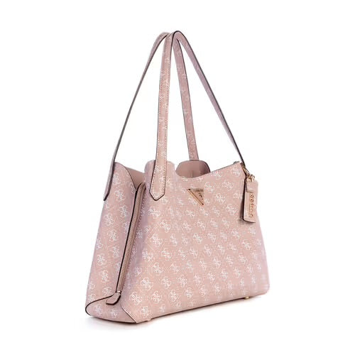 GUESS Women Printed PU Structured Tote Bag