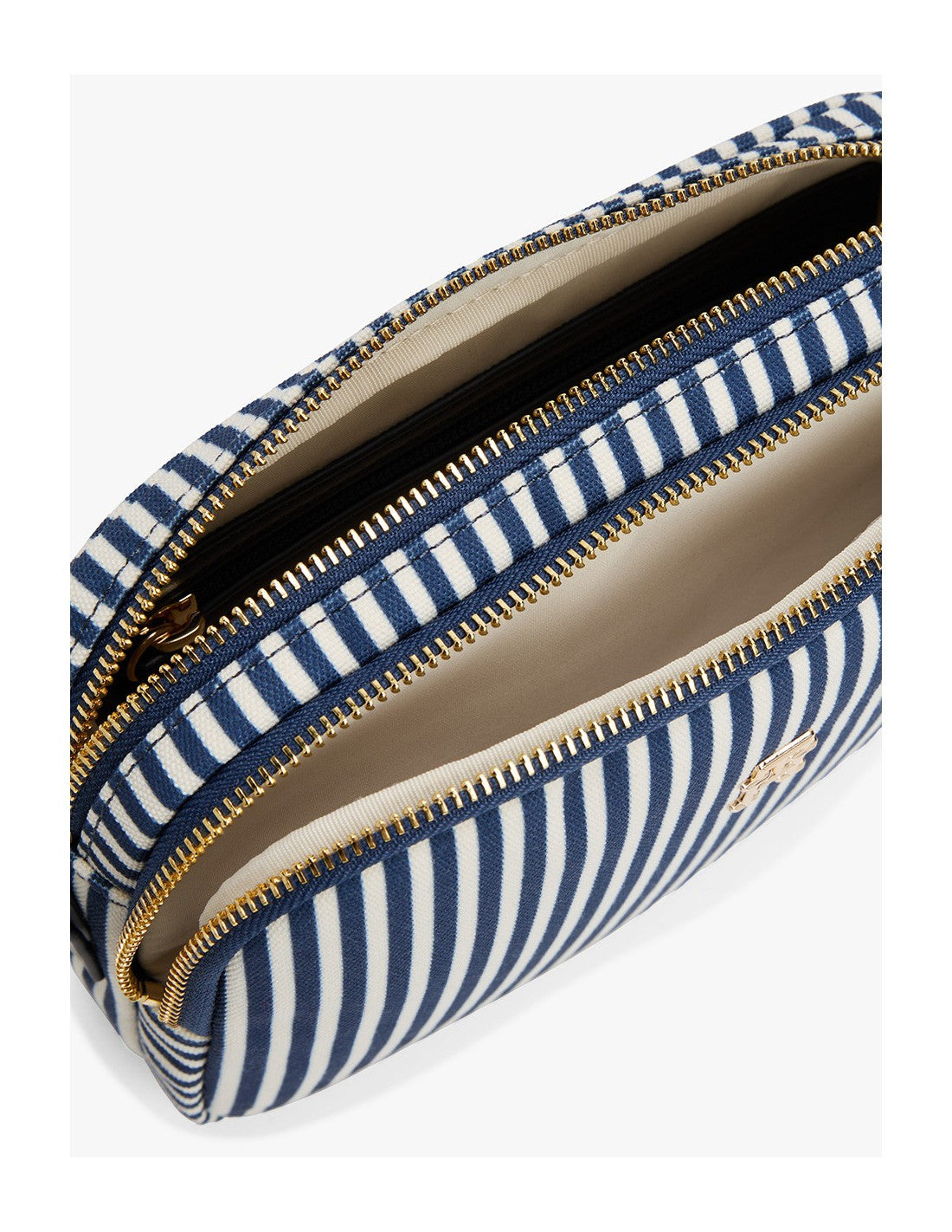 TOMMY HILFIGER STRIPE CROSSBODY CAMERA BAG