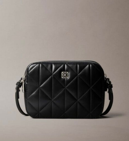 CALVIN KLEIN FOIL LOGO CAMERA BAG