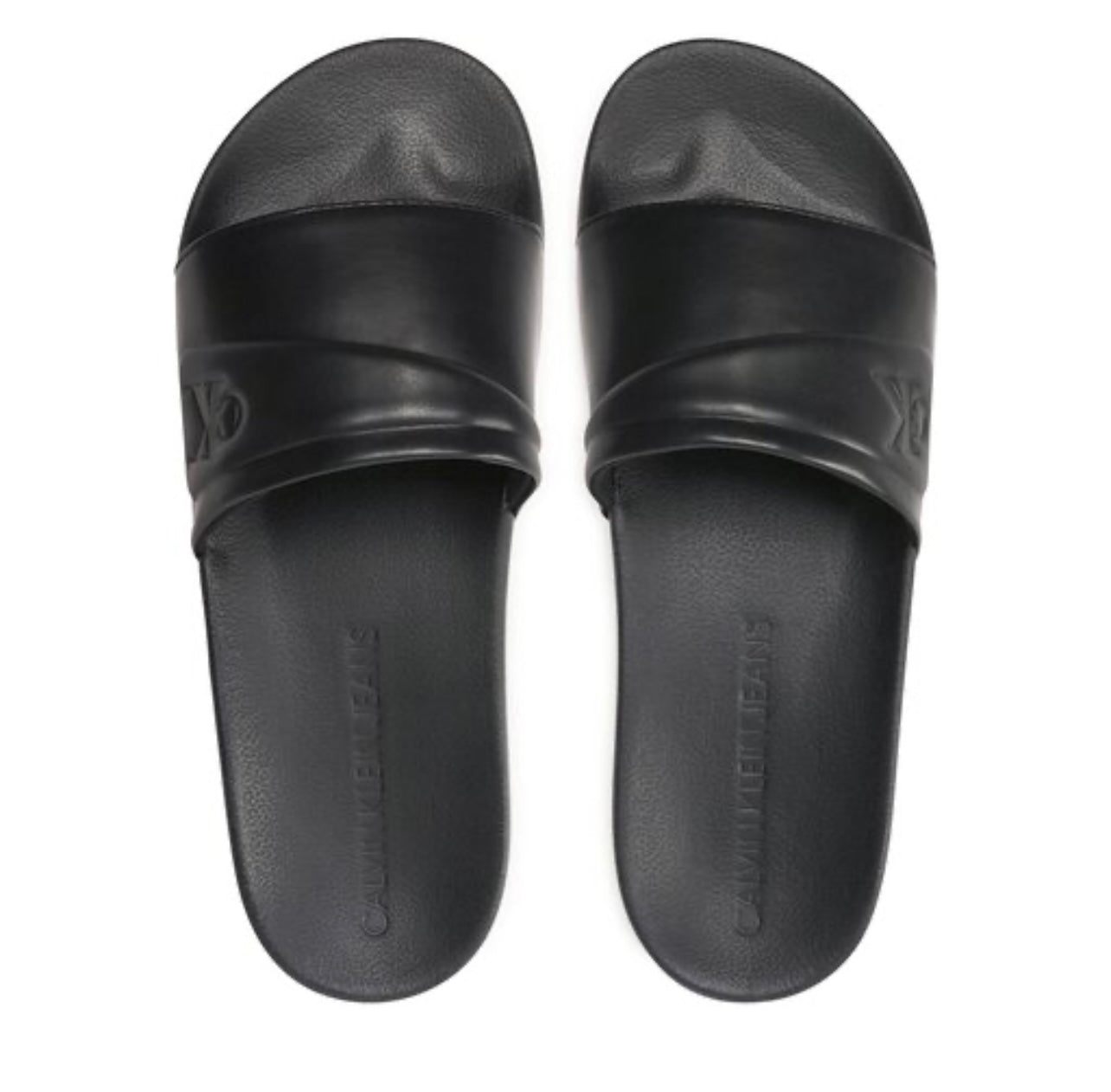 CALVIN KLEIN FAUX LEATHER SLIPPER