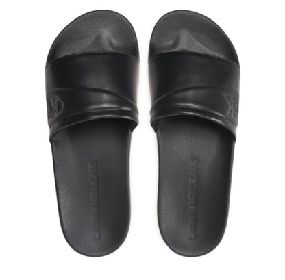 CALVIN KLEIN FAUX LEATHER SLIPPER