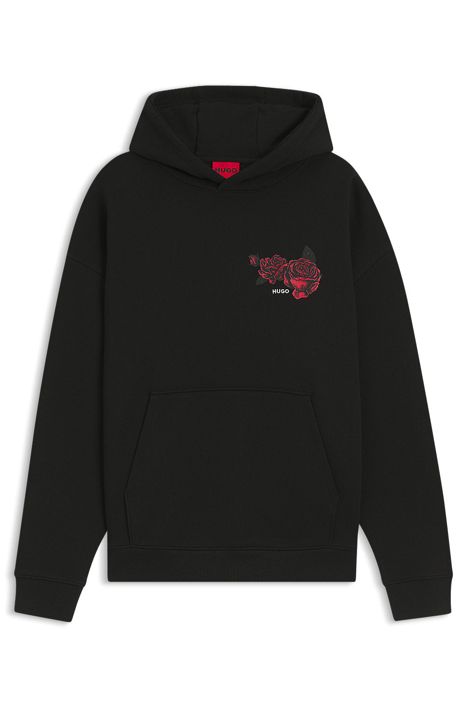 HUGO BOSS HOODIE WITH ROSE ARTWORK