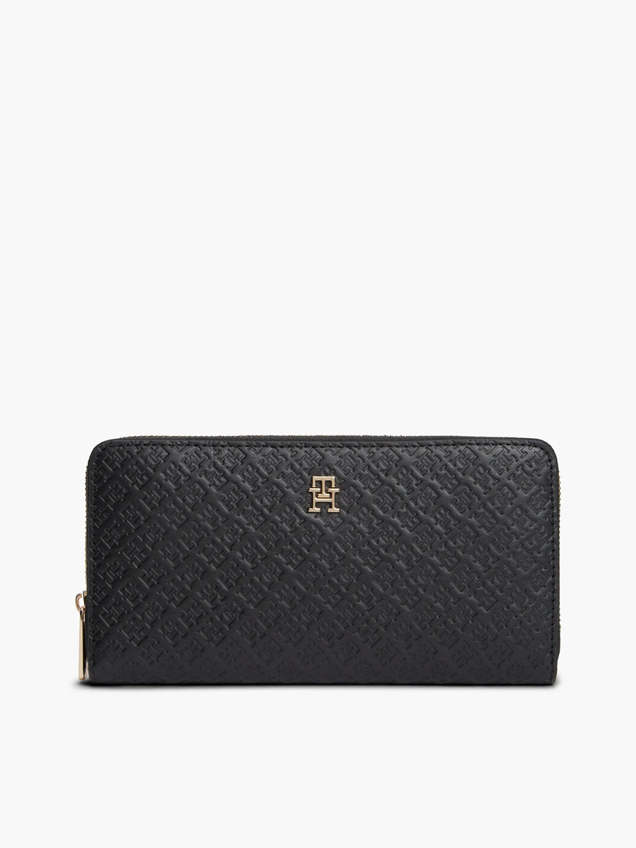 Tommy Hilfiger Icon Debossed Zip-Around Wallet