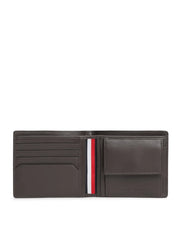 TOMMY HILFIGER Signature Plaque Leather Bifold Wallet