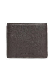 TOMMY HILFIGER Signature Plaque Leather Bifold Wallet
