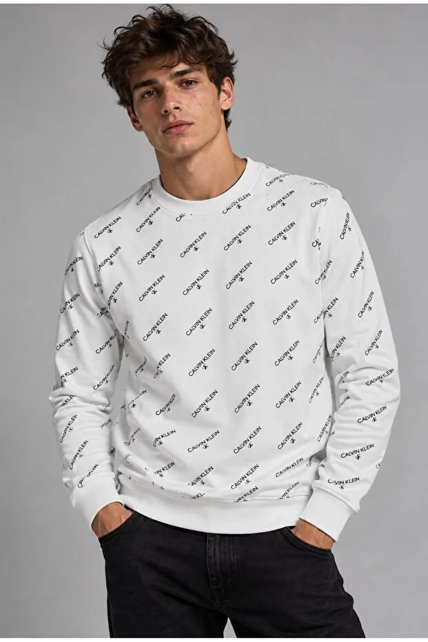Calvin Klein Crewneck All over logo Sweatshirt