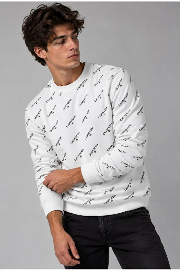 Calvin Klein Crewneck All over logo Sweatshirt